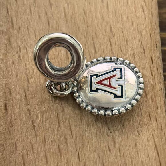 Pandora Arizona Wildcats Exclusive Charm, S925 Silver Bracelets - Picture 3 of 4